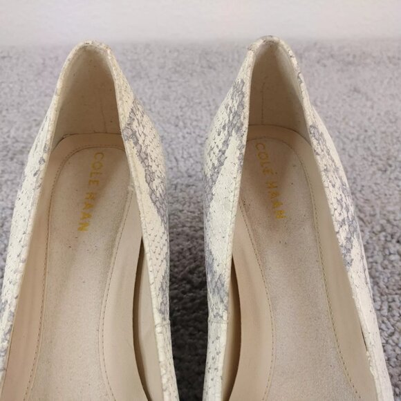 Cole Haan Grand OS Womens 6.5 Slip On Shoes Snakeskin Print Wedge Heel - Picture 7 of 12